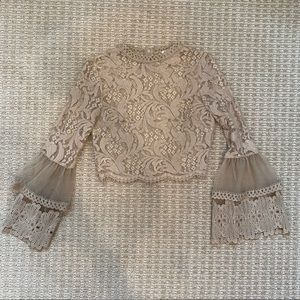 Lace Long Sleeve Top